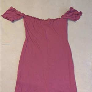 Tight fitted mauve dress